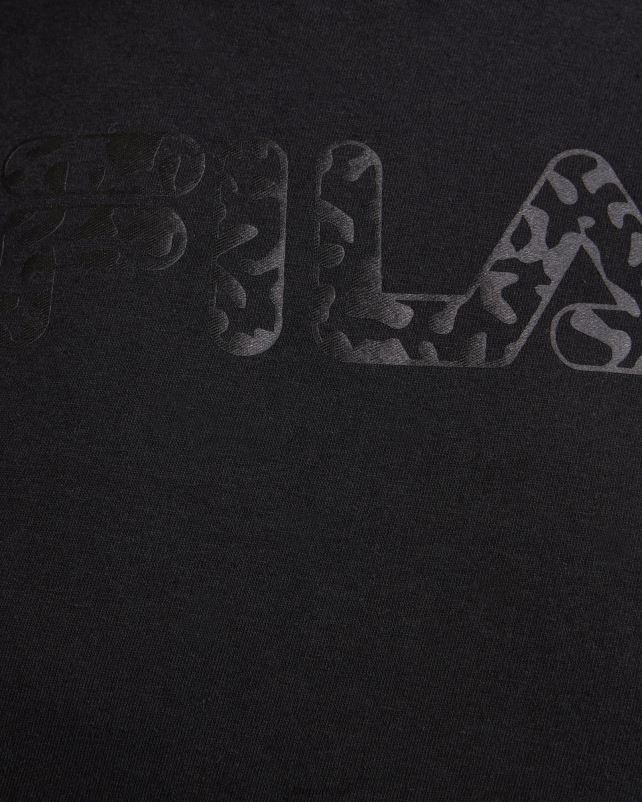 PPH0J2805 preto FILA camiseta fila preta feminina