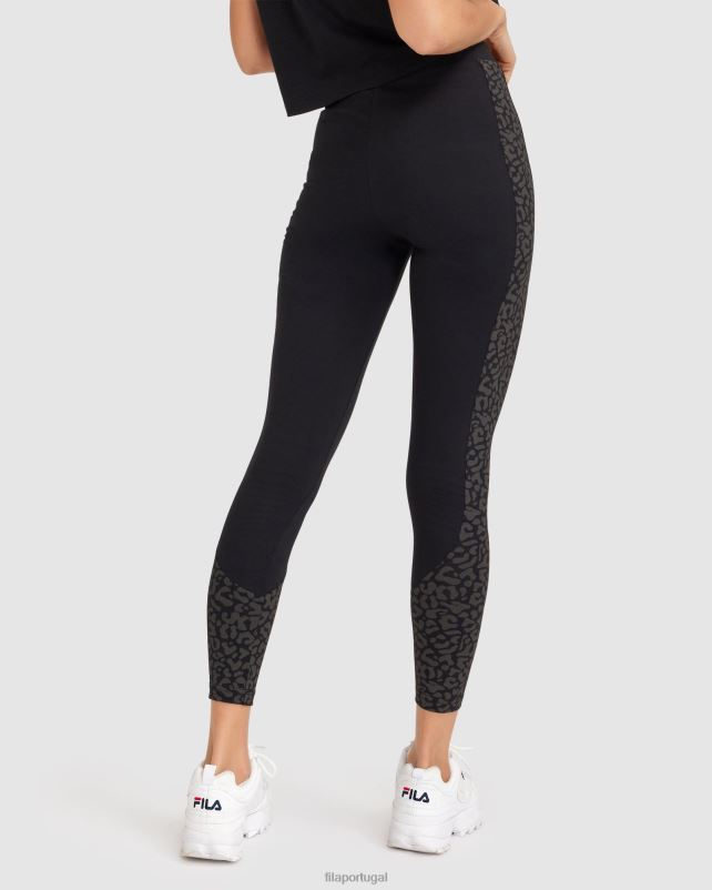 PPH0J2807 preto FILA legging cavalla feminina preta fila