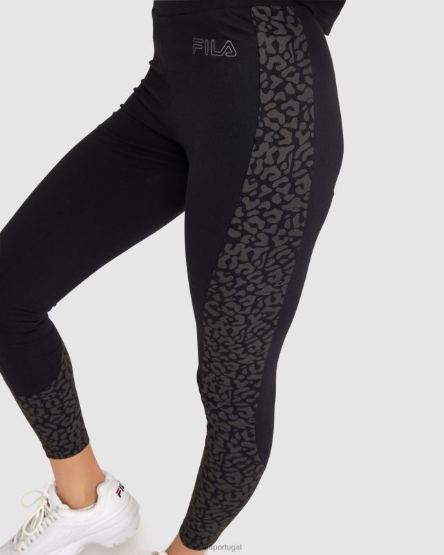 PPH0J2807 preto FILA legging cavalla feminina preta fila