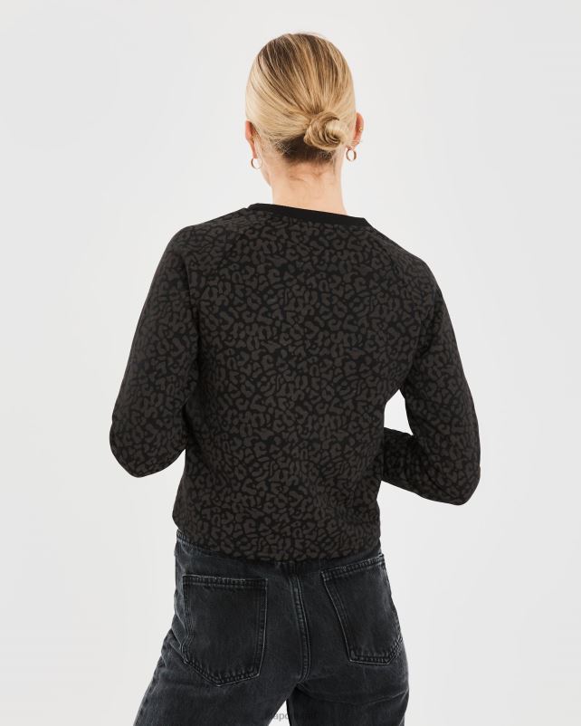 PPH0J2808 preto FILA fila crew volta feminino preto