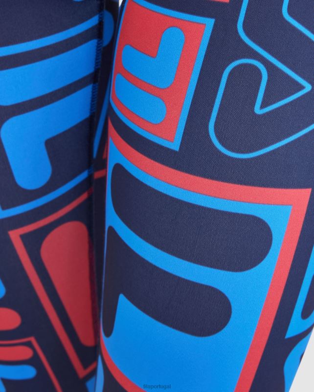 PPH0J2827 nova marinha FILA meia-calça fila feminina anja azul marinho