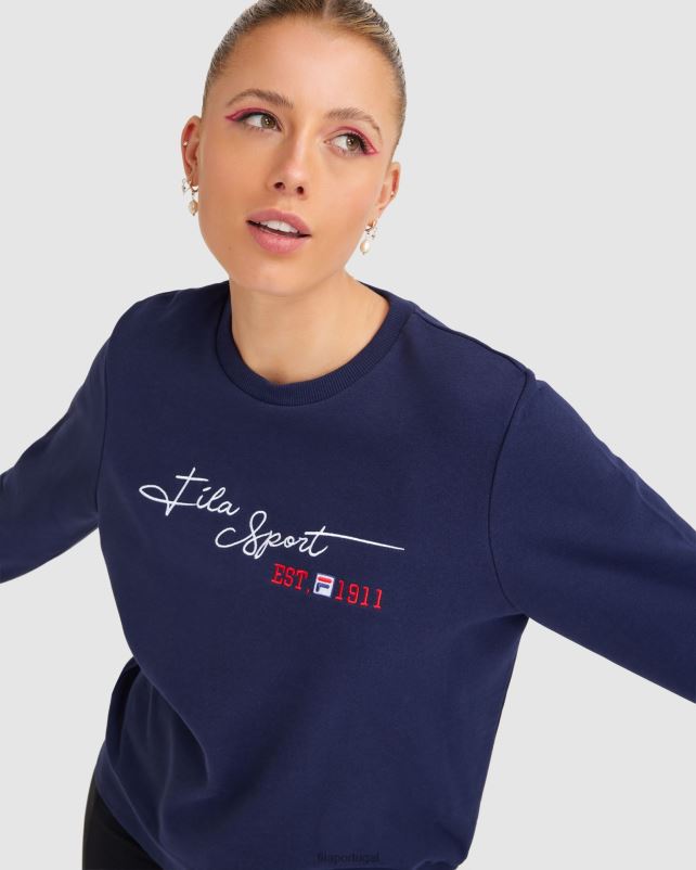 PPH0J2830 nova marinha FILA fila new Navy feminino cinzia