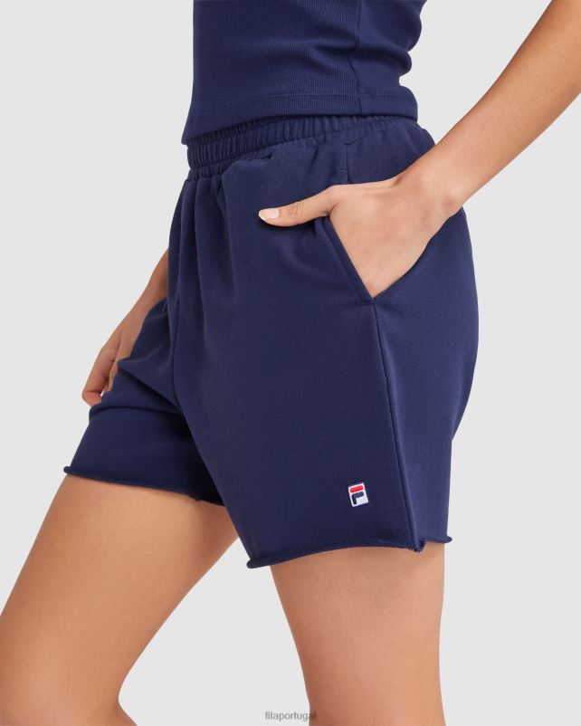 PPH0J2835 nova marinha FILA short feminino fila azul marinho