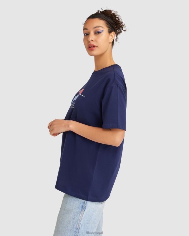 PPH0J2836 nova marinha FILA camiseta fila cinzia feminina