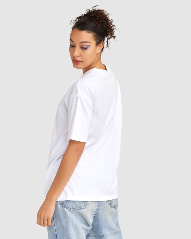 PPH0J2837 branco FILA camiseta cinzia feminina branca fila