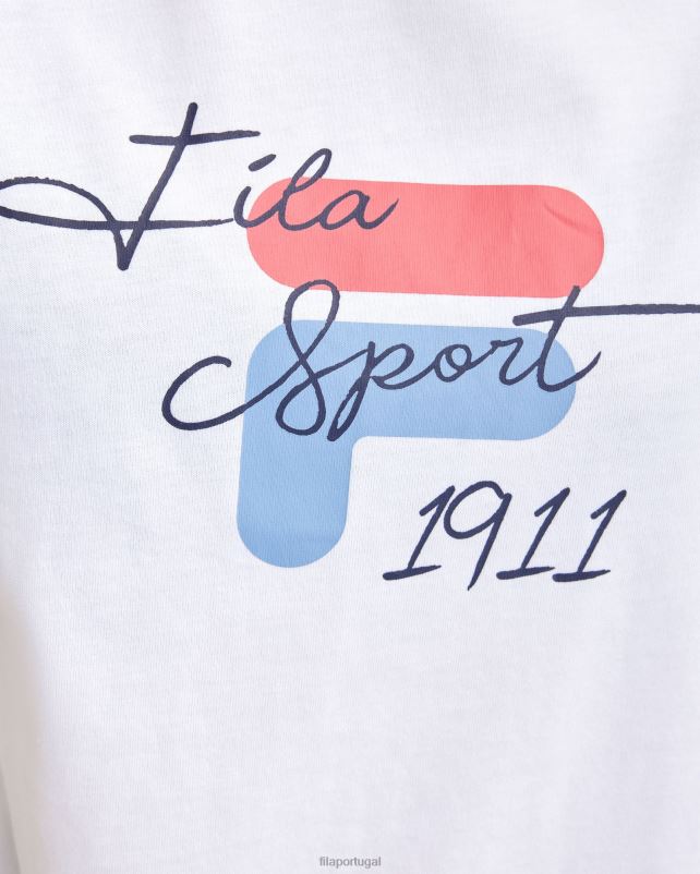 PPH0J2837 branco FILA camiseta cinzia feminina branca fila
