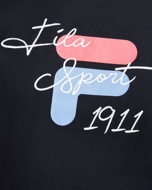 PPH0J2839 preto FILA camiseta fila cinzia feminina preta