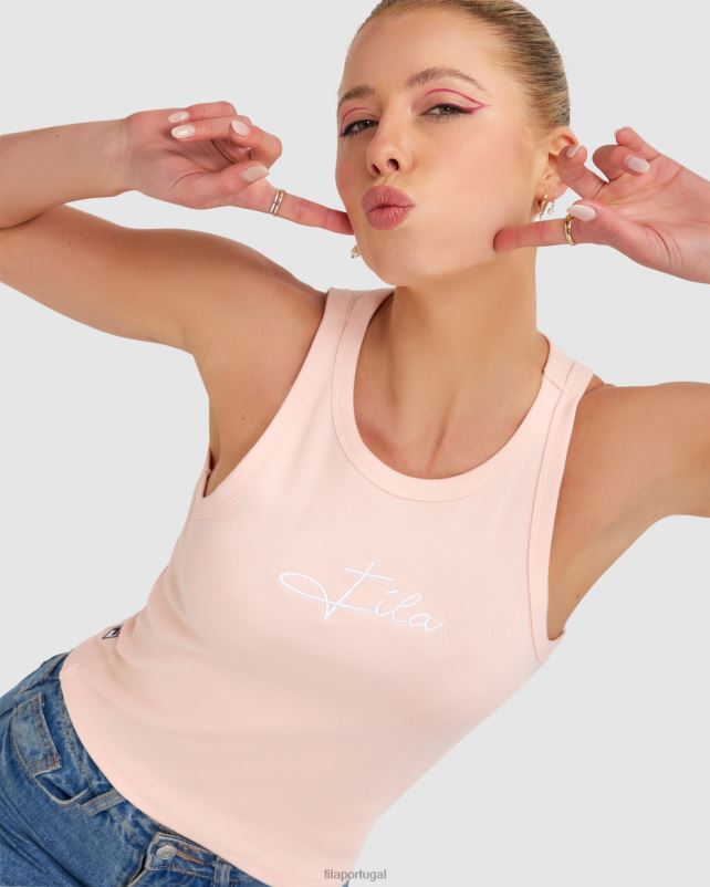 PPH0J2840 conto de fadas FILA regata feminina cinzia rib fila fairytale