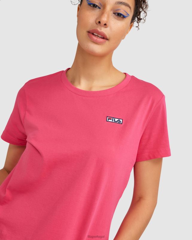 PPH0J2843 rosa mexicano FILA camiseta imogen feminina fila rosa mexicana