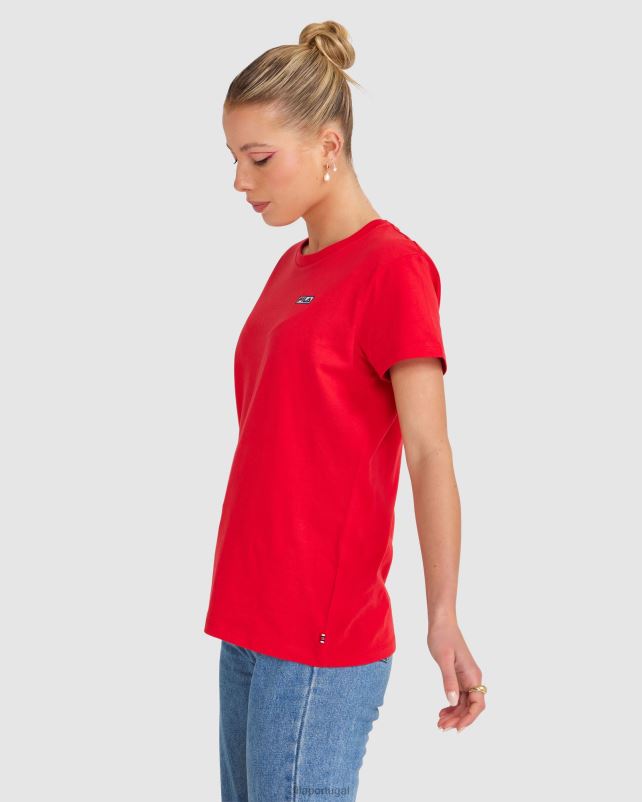 PPH0J2845 vermelho FILA camiseta fila imogen feminina vermelha