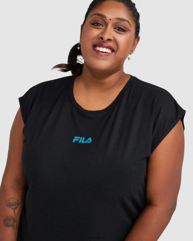 PPH0J2853 preto FILA regata rebecca feminina fila preta