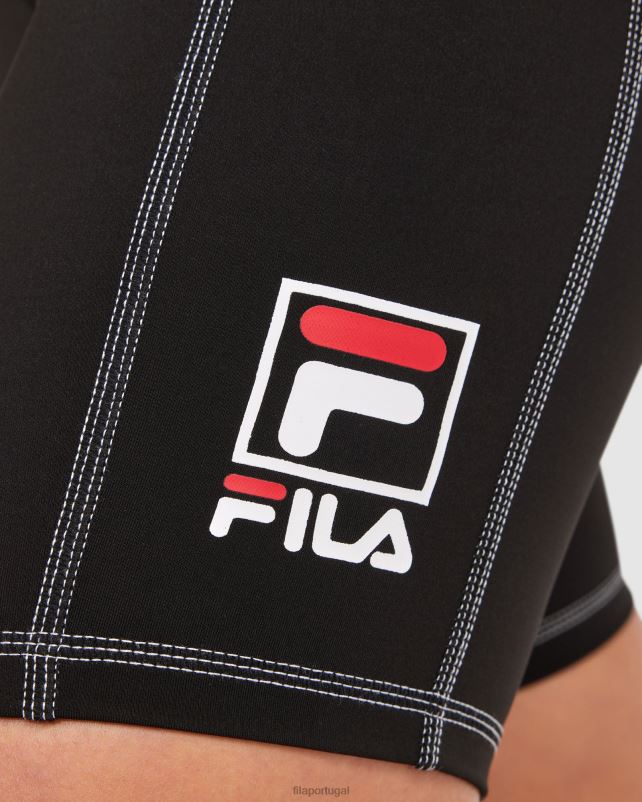 PPH0J2855 preto FILA short feminino chiara fila preto