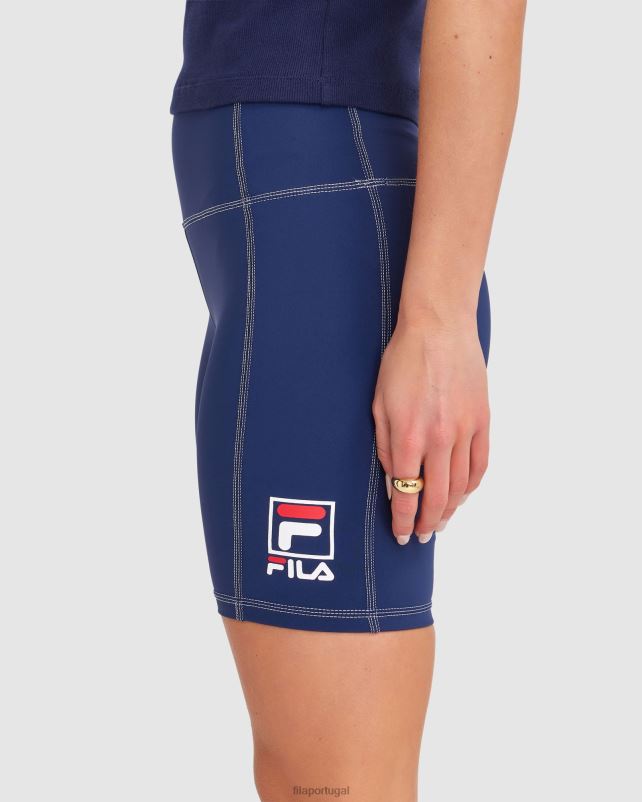 PPH0J2856 nova marinha FILA short fila chiara feminino azul marinho
