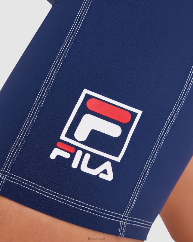 PPH0J2856 nova marinha FILA short fila chiara feminino azul marinho