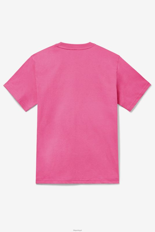 PPH0J286 carmim rosa FILA camiseta fila carmine rose masculina