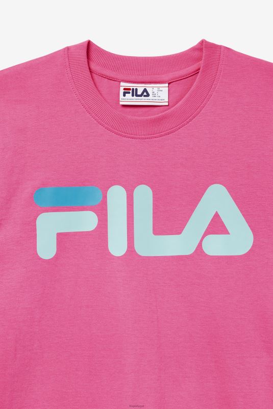PPH0J286 carmim rosa FILA camiseta fila carmine rose masculina