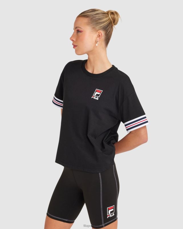 PPH0J2861 preto FILA camiseta chiara feminina fila preta