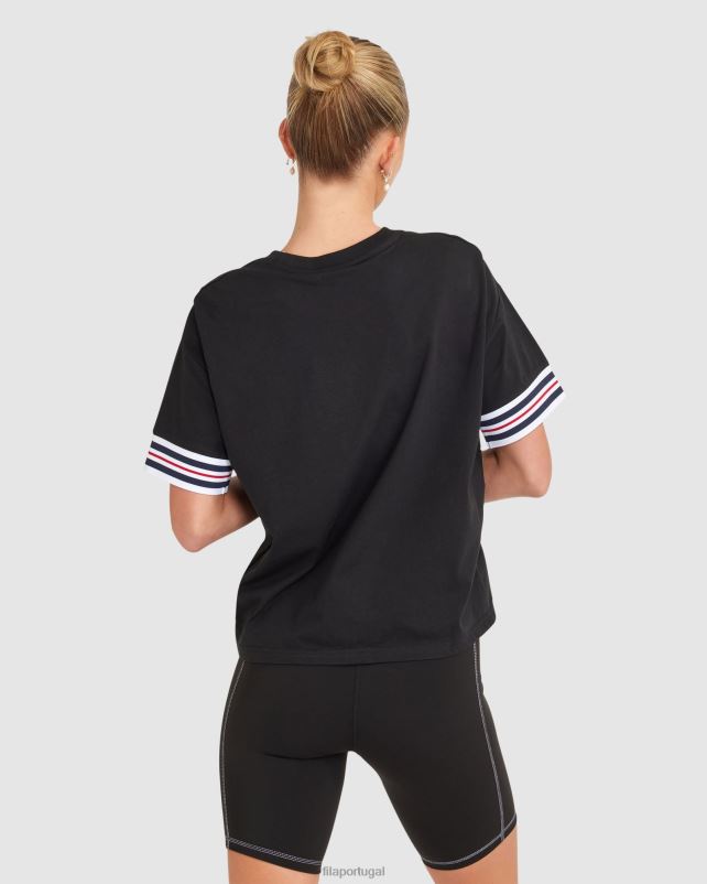 PPH0J2861 preto FILA camiseta chiara feminina fila preta