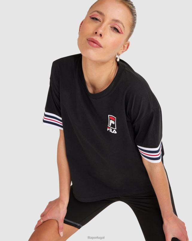 PPH0J2861 preto FILA camiseta chiara feminina fila preta
