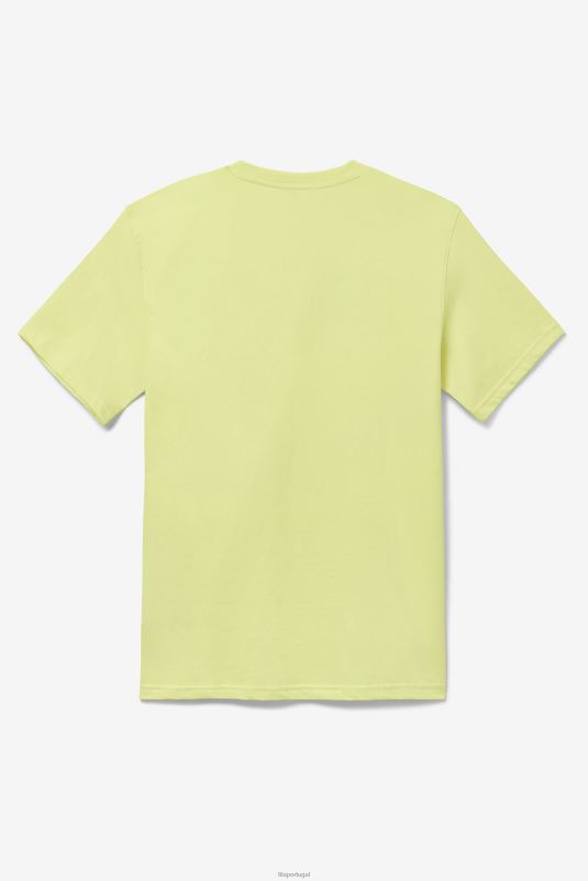 PPH0J287 amarelo limão claro FILA camiseta águia masculina fila amarelo pálido