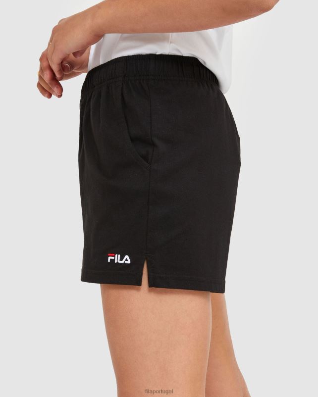 PPH0J2871 preto FILA shorts fila classic feminino preto