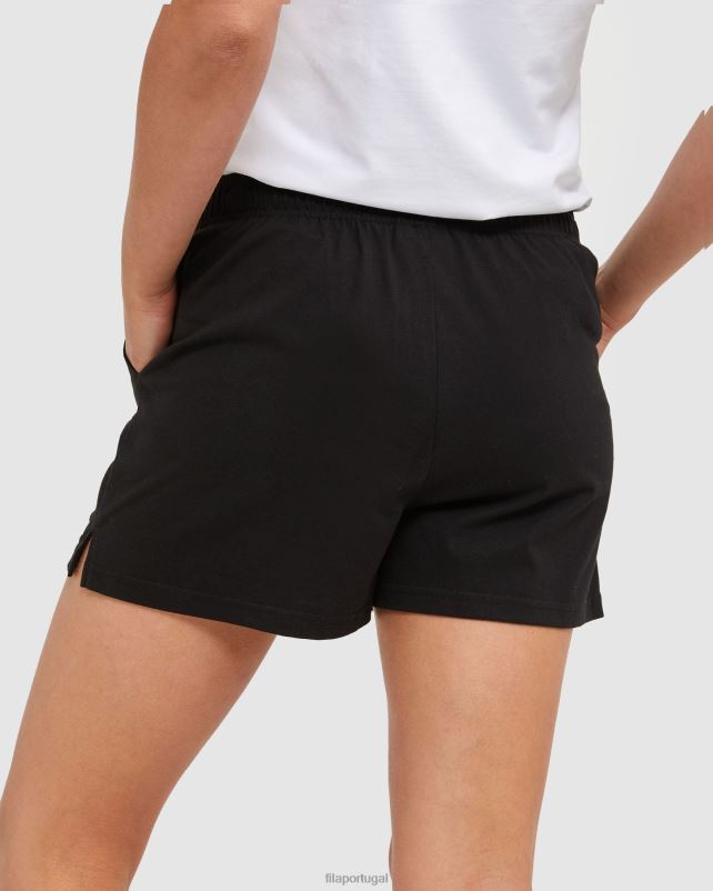 PPH0J2871 preto FILA shorts fila classic feminino preto