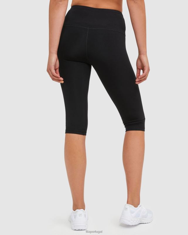 PPH0J2876 preto FILA meia capri feminina clássica fila preta