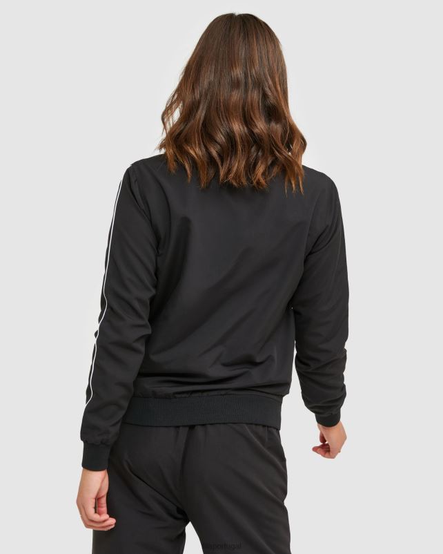 PPH0J2881 preto FILA jaqueta de microfibra fila classic feminina preta
