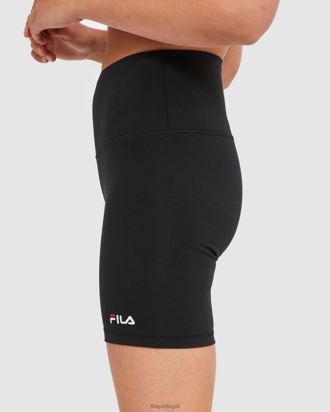 PPH0J2882 preto FILA bermuda bike feminina clássica fila preto