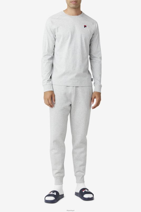 PPH0J290 cinza claro FILA camiseta flynn manga longa fila cinza claro