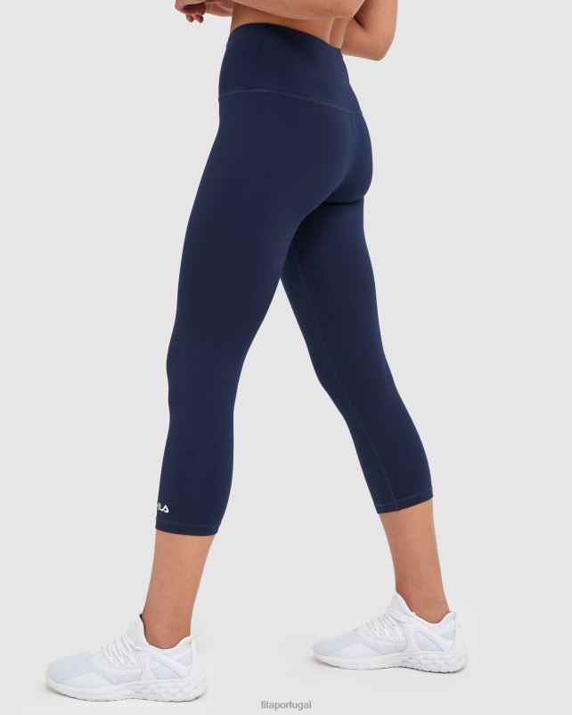 PPH0J2900 nova marinha FILA meia-calça 3/4 feminina clássica fila new navy