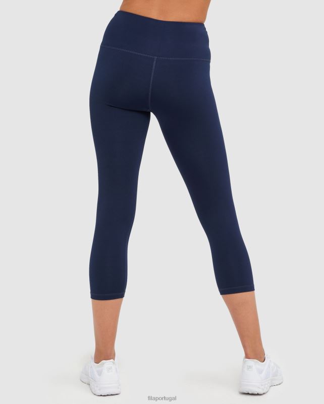 PPH0J2900 nova marinha FILA meia-calça 3/4 feminina clássica fila new navy