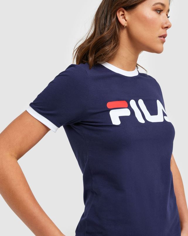 PPH0J2902 nova marinha FILA camiseta fila new Navy Classic feminina