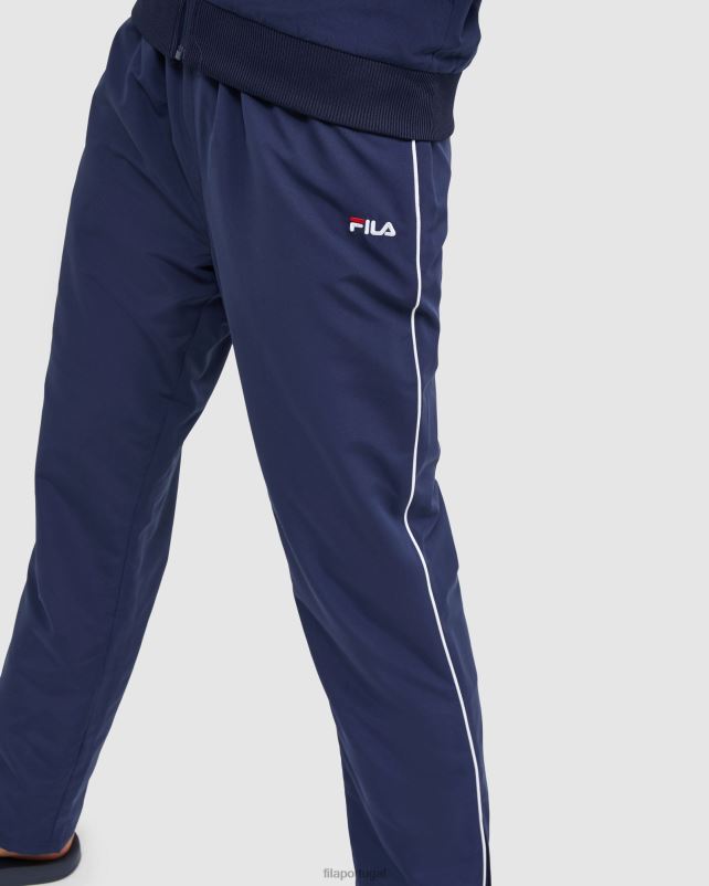 PPH0J2904 nova marinha FILA nova calça de microfibra feminina clássica azul marinho fila