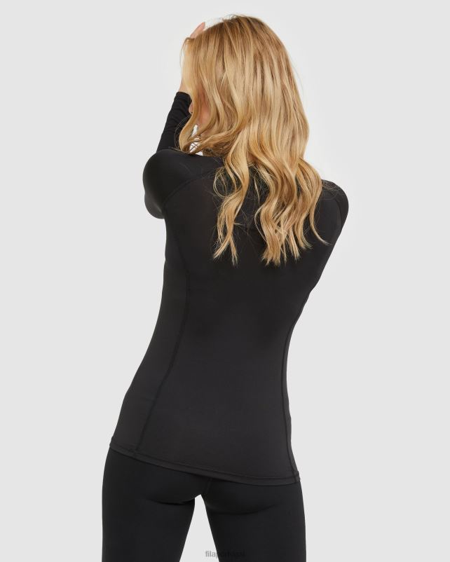 PPH0J2905 preto FILA camiseta fila classic feminina preta