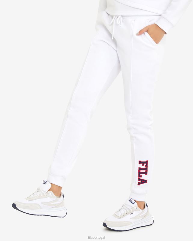PPH0J2909 branco FILA calça feminina fila branca