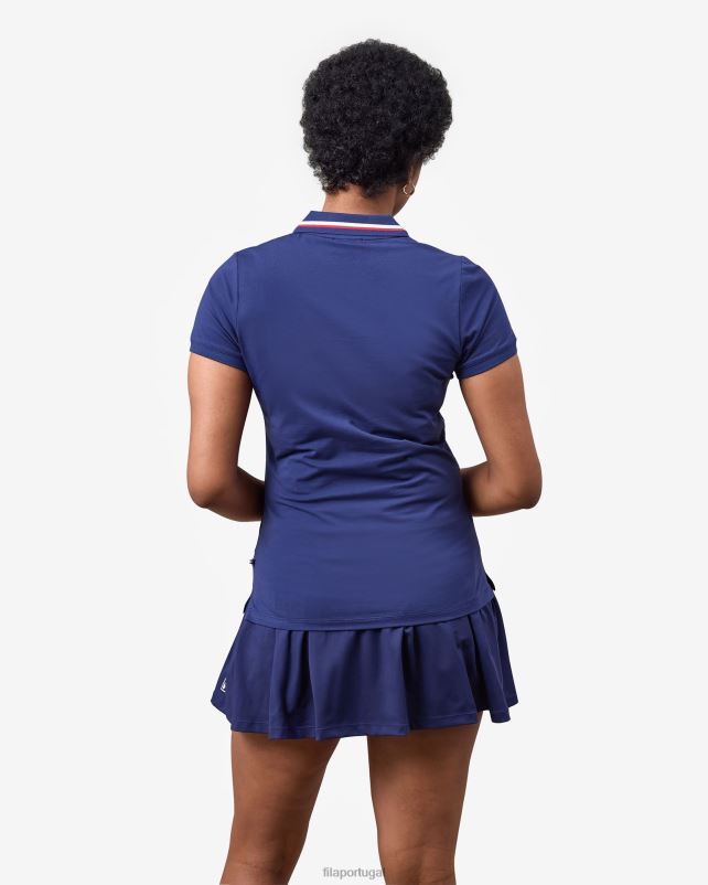 PPH0J2921 nova marinha FILA monica polo nova fila azul