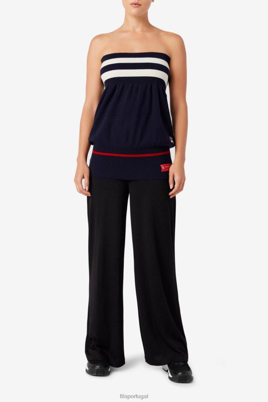 PPH0J2931 marinho/branco/vermelho FILA saia cintura fila azul marinho/branco/vermelho