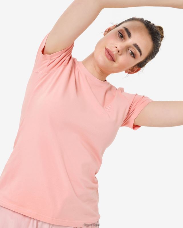 PPH0J2937 rosa suave FILA camiseta fila yuna rosa