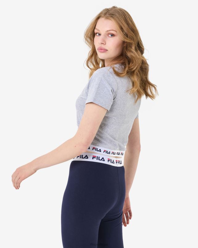 PPH0J2941 mármore cinza FILA camiseta fila sage cropped cinza marle