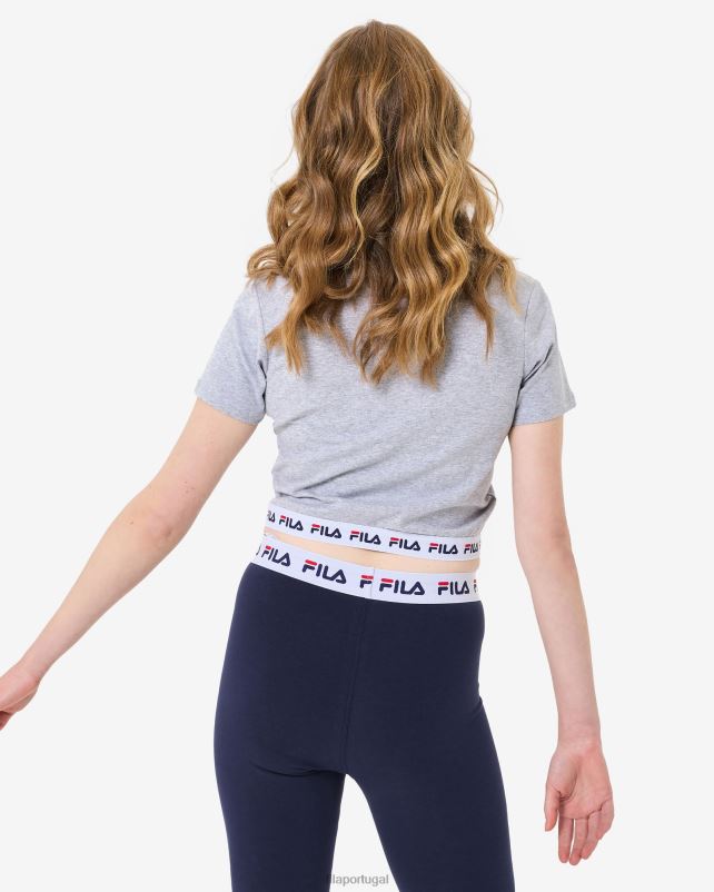 PPH0J2941 mármore cinza FILA camiseta fila sage cropped cinza marle