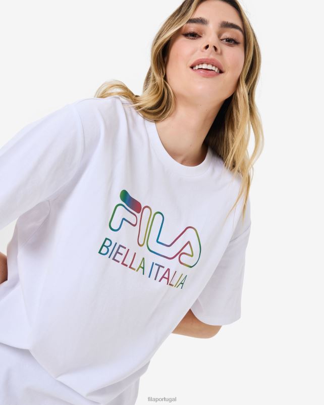 PPH0J2944 branco FILA camiseta fila branca maddy
