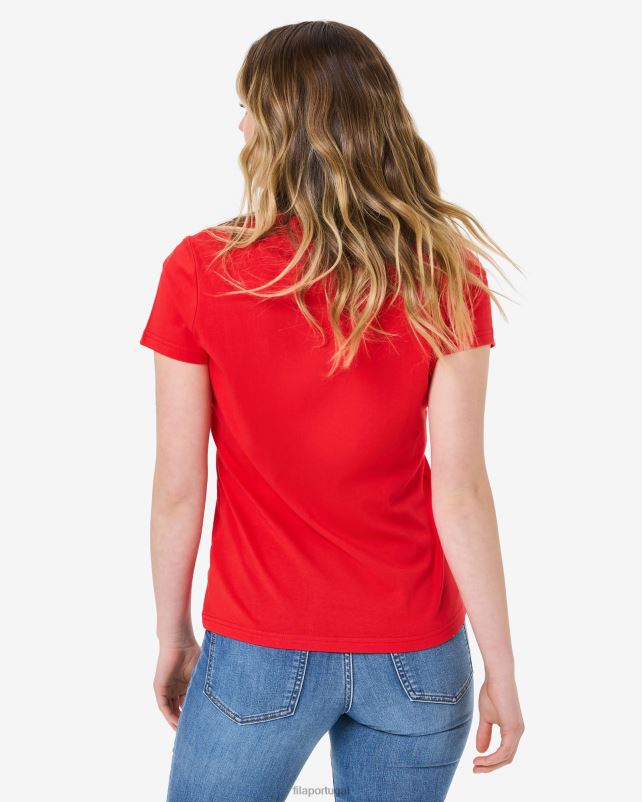PPH0J2945 vermelho FILA volara badge 20 camiseta vermelha fila