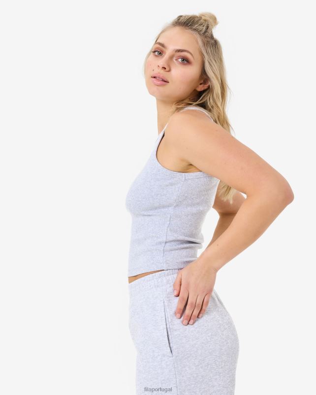 PPH0J2946 mármore cinza claro FILA regata fila cinza marle marbel rib