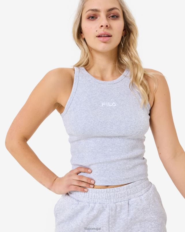 PPH0J2946 mármore cinza claro FILA regata fila cinza marle marbel rib