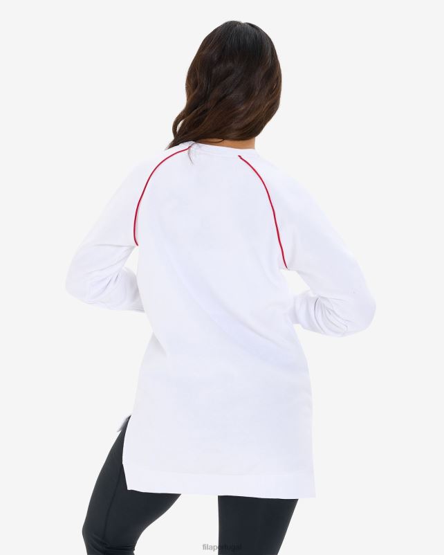 PPH0J2959 branco FILA túnica fila amara feminina branca