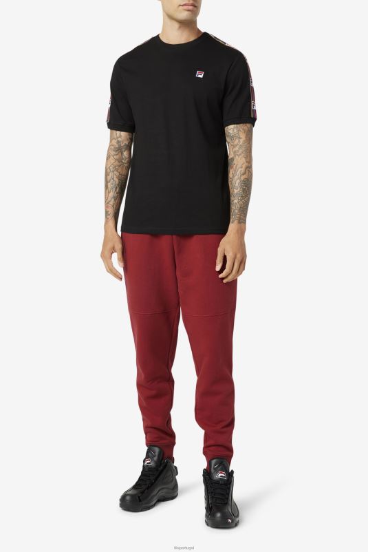 PPH0J296 preto FILA camiseta fila oliver preta