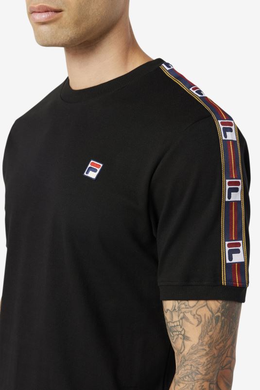 PPH0J296 preto FILA camiseta fila oliver preta
