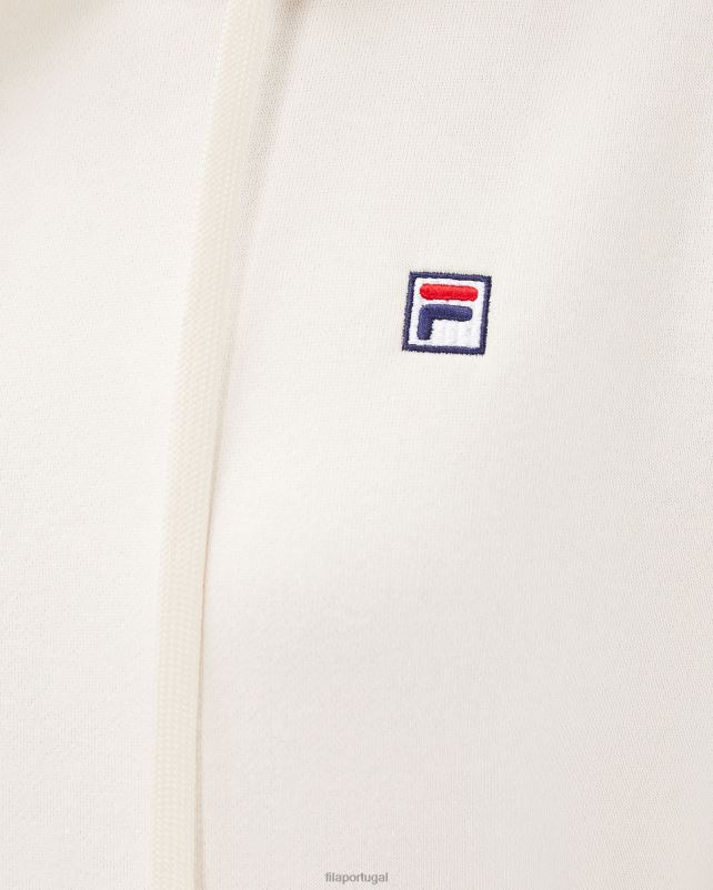 PPH0J2964 Creme de coco FILA casaco fila de capuz com emblema de coco creme feminino