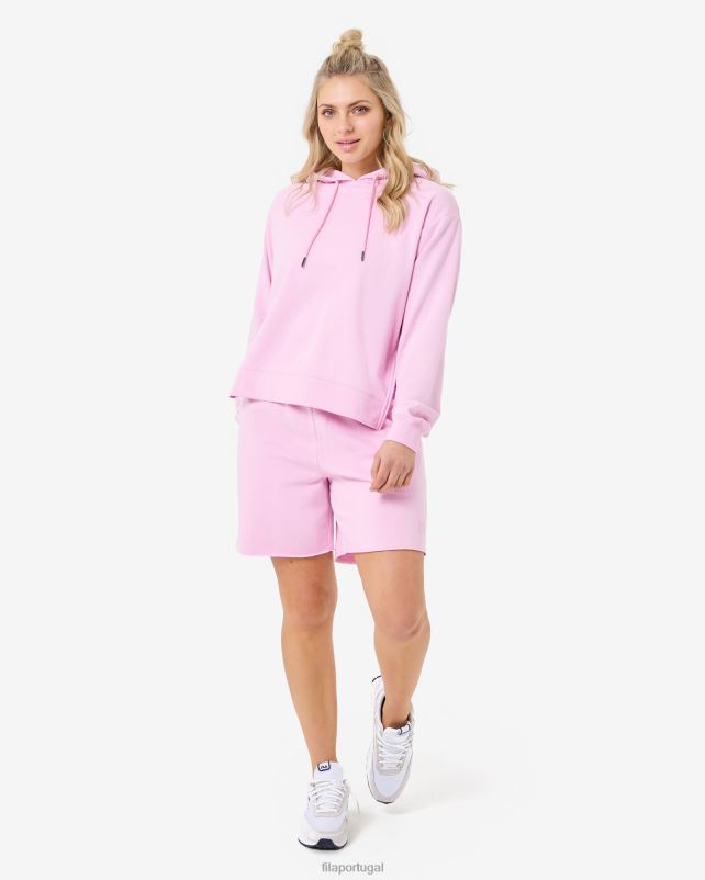 PPH0J2966 festa rosa FILA yuna moletom com capuz fila rosa